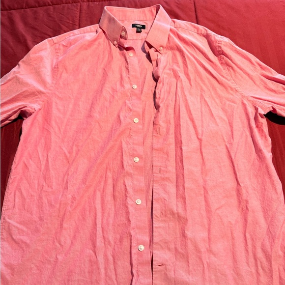 Express Pink Casual Button Down Shirt - Picture 2 of 4